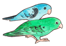 Wonderful birds 2 sticker #5734960