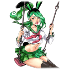 DEATH RABBITS STICKER sticker #5735263