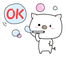 Daily life of the piglets. sticker #5735444