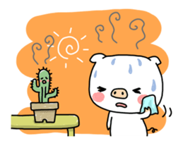 Daily life of the piglets. sticker #5735454