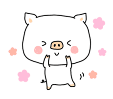 Daily life of the piglets. sticker #5735459