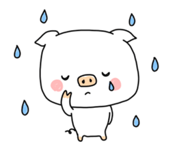 Daily life of the piglets. sticker #5735463