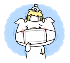 Daily life of the piglets. sticker #5735465