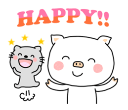 Daily life of the piglets. sticker #5735482