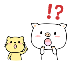 Daily life of the piglets. sticker #5735483