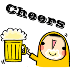 Raincoat girl sticker #5735526