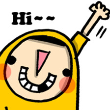 Raincoat girl sticker #5735528