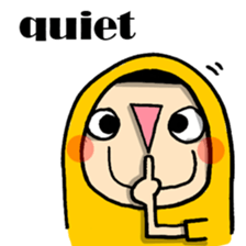 Raincoat girl sticker #5735532