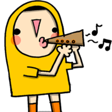 Raincoat girl sticker #5735543