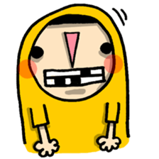 Raincoat girl sticker #5735545
