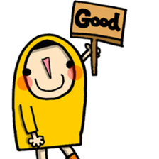 Raincoat girl sticker #5735546