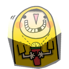 Raincoat girl sticker #5735549