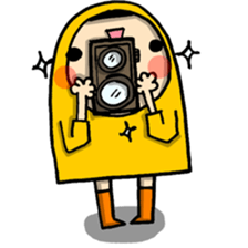 Raincoat girl sticker #5735550