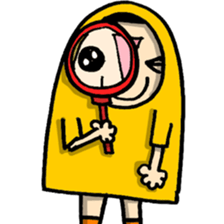 Raincoat girl sticker #5735553