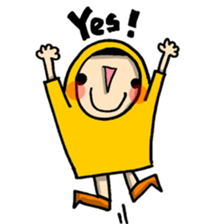 Raincoat girl sticker #5735555