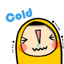 Raincoat girl sticker #5735561