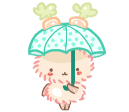 Pastel Rabbit Carrot and Friends. sticker #5735764