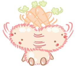 Pastel Rabbit Carrot and Friends. sticker #5735766