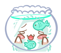 Pastel Rabbit Carrot and Friends. sticker #5735768