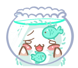 Pastel Rabbit Carrot and Friends. sticker #5735768