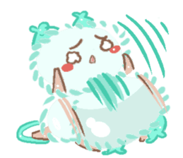 Pastel Rabbit Carrot and Friends. sticker #5735776