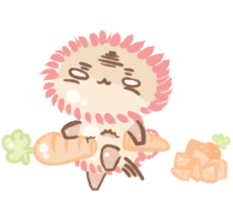 Pastel Rabbit Carrot and Friends. sticker #5735777