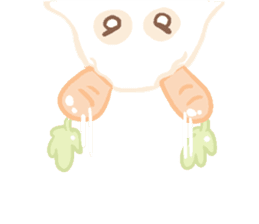 Pastel Rabbit Carrot and Friends. sticker #5735784