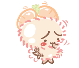 Pastel Rabbit Carrot and Friends. sticker #5735787
