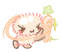 Pastel Rabbit Carrot and Friends. sticker #5735790