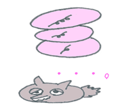 cute Wolf greeting and Funny piggy sticker #5735887