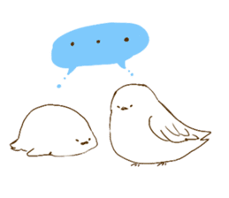 birds and fishes sticker #5737253