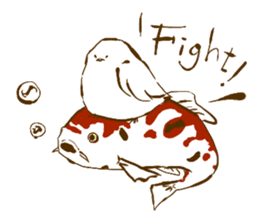 birds and fishes sticker #5737271