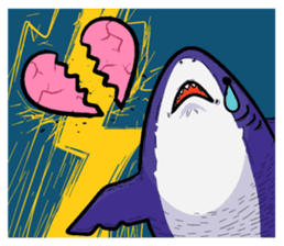 A shark appeared! sticker #5737490