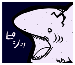 A shark appeared! sticker #5737492