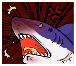 A shark appeared! sticker #5737499