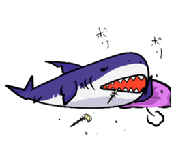 A shark appeared! sticker #5737510