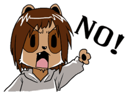 My wife looks like a Tanuki sticker #5737887