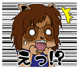 My wife looks like a Tanuki sticker #5737896