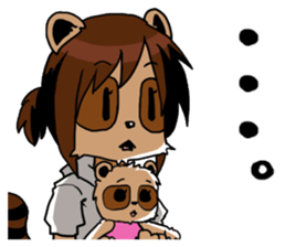 My wife looks like a Tanuki sticker #5737900