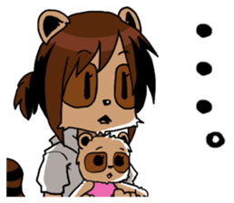 My wife looks like a Tanuki sticker #5737900