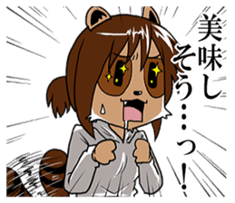 My wife looks like a Tanuki sticker #5737922