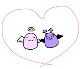 angelchan and devilchan sticker #5738004