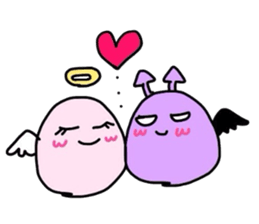 angelchan and devilchan sticker #5738011