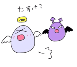 angelchan and devilchan sticker #5738014