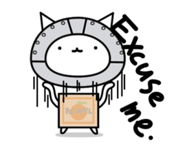 Cat type robot. Cat hand 3 sticker #5738374