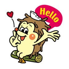 Nut & Rock of hedgehog sticker #5738684