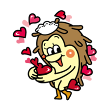 Nut & Rock of hedgehog sticker #5738691