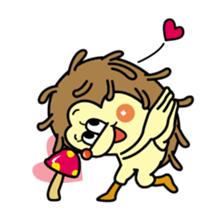 Nut & Rock of hedgehog sticker #5738692