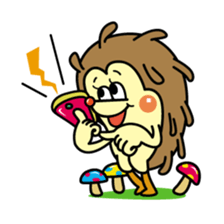 Nut & Rock of hedgehog sticker #5738693