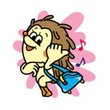 Nut & Rock of hedgehog sticker #5738694
